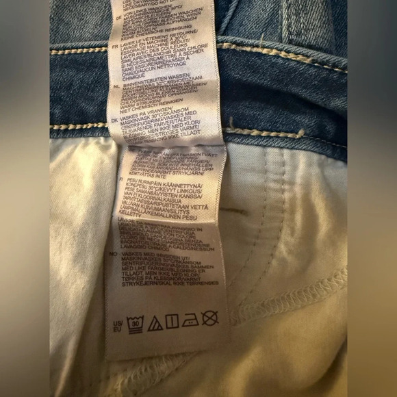 NYDJ Button Fly Alana Split Hem Jeans Size 16 - Picture 7 of 9